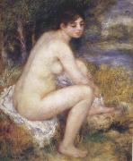 Female Nude in a Landscape renoir